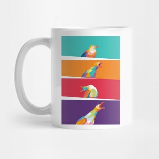 Screaming Bird Meme Popart Mug